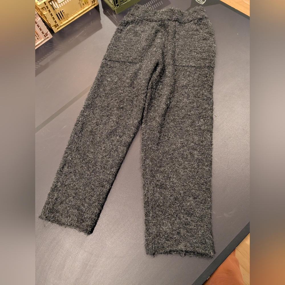Cozy Gray Fuzzy Pants In Le Bon Shoppe